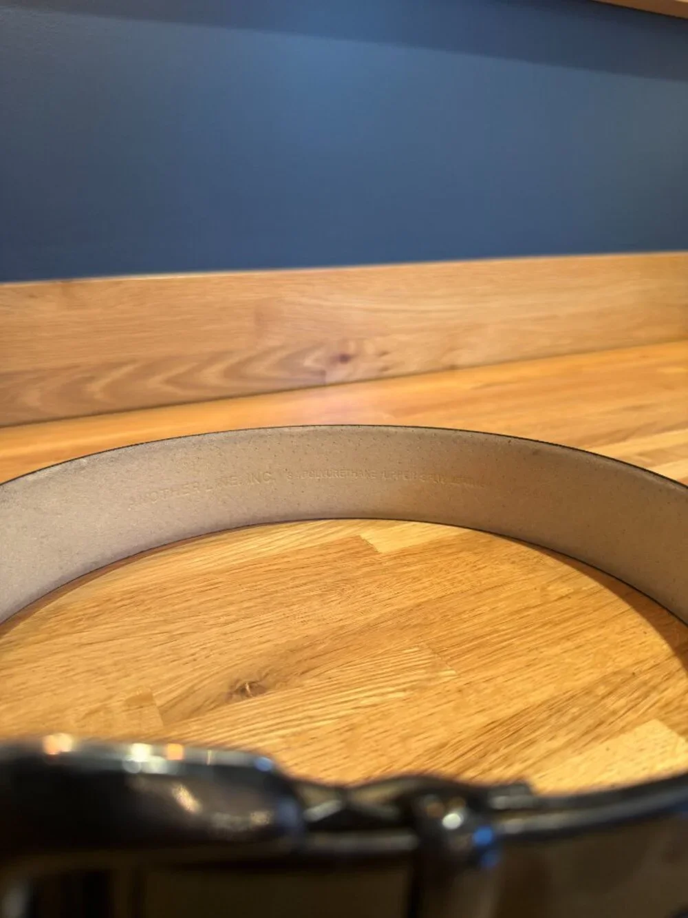 Another Line Black Patent Leather Belt